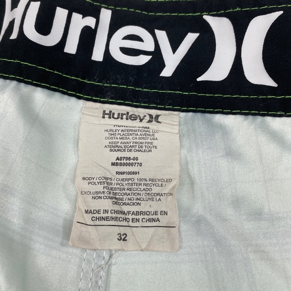 Hurley Skate Board Shorts Swim Trunks size 32 - Picture 9 of 11